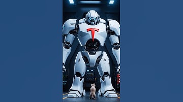 Kitten Builds Giant Tesla Robot to Save Crashing Plane 🤖✈️💥 #viralvideo #funny #cute #teslarobot