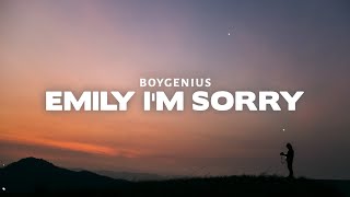 Video thumbnail of "boygenius - Emily I’m Sorry (Lyrics)"