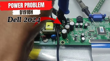 How To Repair Dell Monitor D1918H No power problem solution 2024 | Created by Afjal Hossain