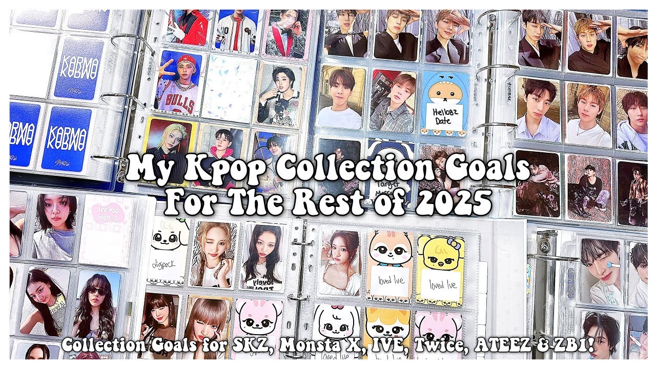 Мои цели по коллекции K-pop на оставшуюся часть 2025 года ✰ Stray Kids, Monsta X, IVE, Twice, ATE...