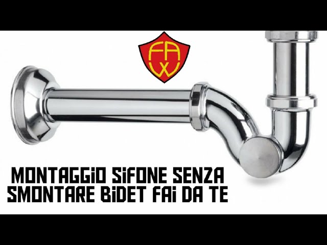 montaggio sifone bidet fai da te 