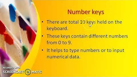 Std :1 Chapter: 3 ; Keyboard (Part - 2)