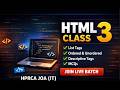 Live Class-3 | HPRCA JOA (IT) | JOA (IT) Classes | HTML JOA (IT) | JOA IT Live Batch HPRCA | HTML