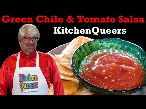 Kitchen Queers Green Chile & Tomato Salsa Tutorial (No Cilantro Recipe)