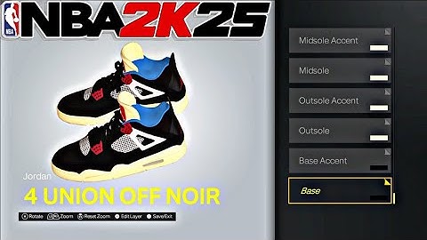 Jordan 4 “Off Noir” - NBA 2K25 - Shoe Creator