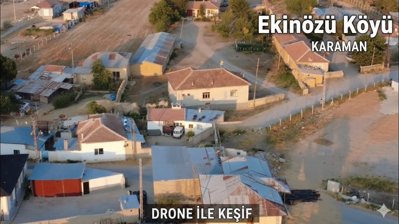 Bozkırın Ortasında Bir Köy: Ekinözü (Karaman) Drone Turu