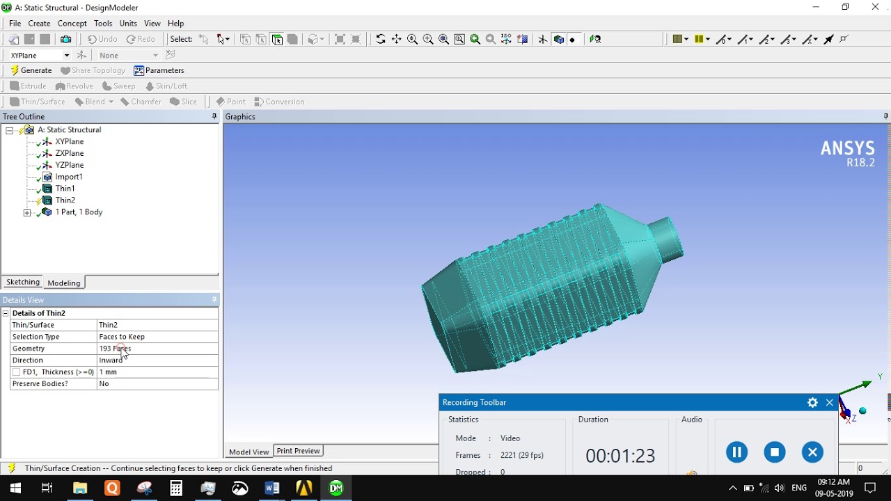 Non linear Analysis for pesticide bottle in Ansys Workbench - YouTube