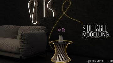 How to Model Side Table in Blender!
