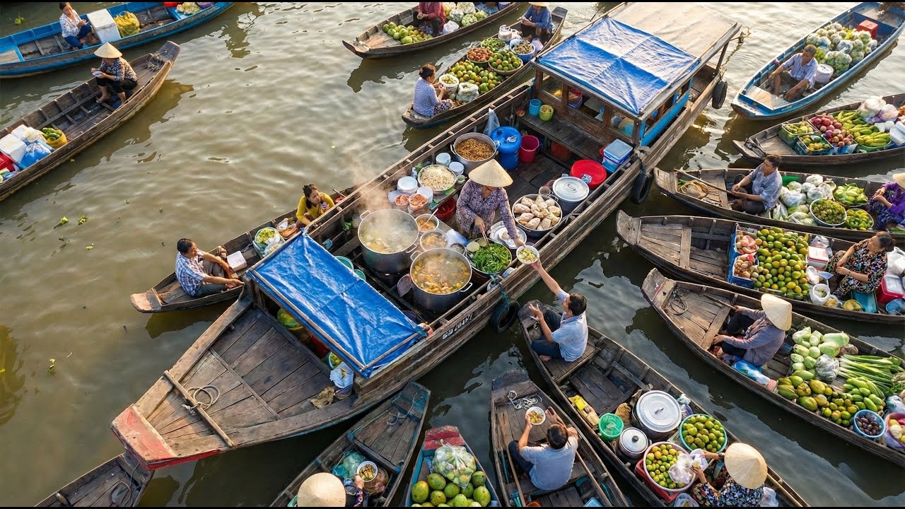 Breakfast on the River: Following a Floating Market Vendor’s Day (Daily Life)