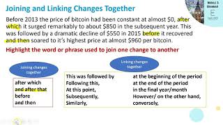 IELTS Writing Task 1 Grammar: Lesson 2 Joining and Linking Sentences
