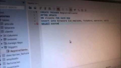 COMO CREAR UN TRIGGER EN WORKBENCH MYSQL DESDE UBUNTU