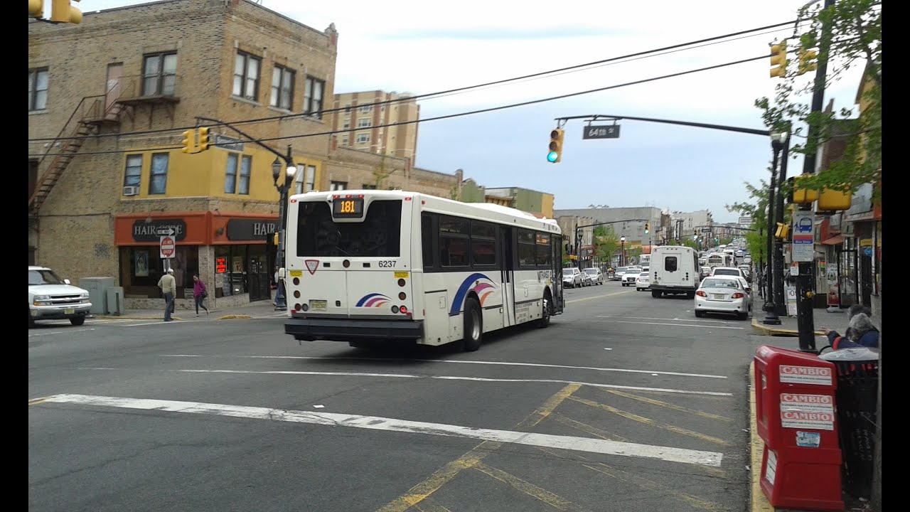 NJT NABI 40SFW 6237 on the 181 to Union City 49th St Bergenline Ave