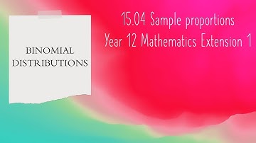 Sample proportions | Binomial Distributions