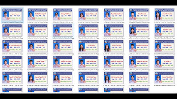 Cách làm thẻ học sinh số lượng lớn từ thư mục ảnh và danh sách tên có sẵn