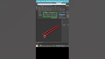 Mastering 3Ds Max Array: Multi-Axis Replication #shorts #array  #3dsmax #modelingtips #tips