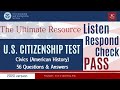 [2022 U.S. Citizenship] 56 History (Civics) Questions and Answers | #naturalization #uscis #N400