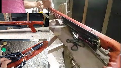 how to build inverted roller speargun part 2: shark pin and flooper making and complete assemble