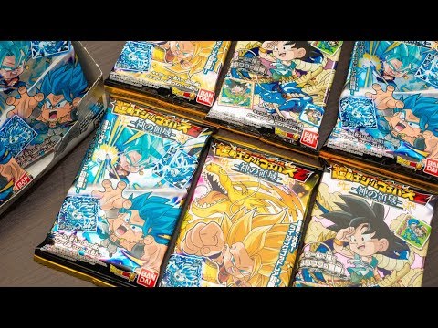 ライジングゴッドレア狙い ドラゴンボール 超戦士シールウエハース 神の領域を1箱開封 Youtube