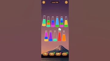 708 level Water sort - color sort game #gameshorts #watercolor #asmr #gameplay #shorts #play