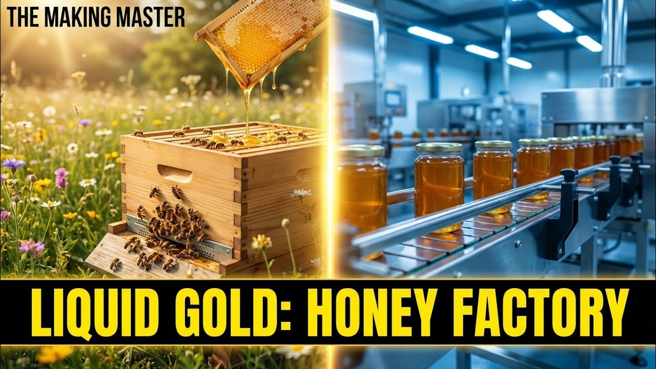 Liquid Gold: Honey Factory | Honey Processing | Honey  Making Video | The Making Master |