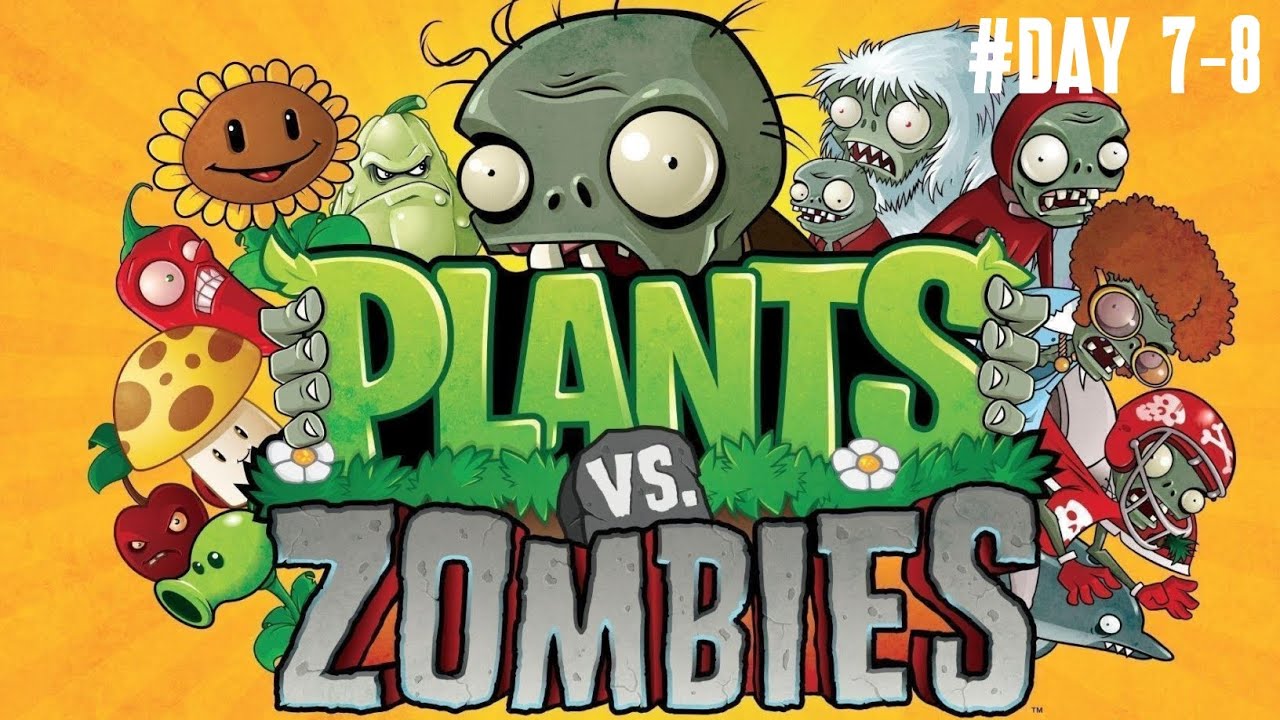 Plant vs Zombies gameplay walkthrough | Day Level 7-8 - YouTube