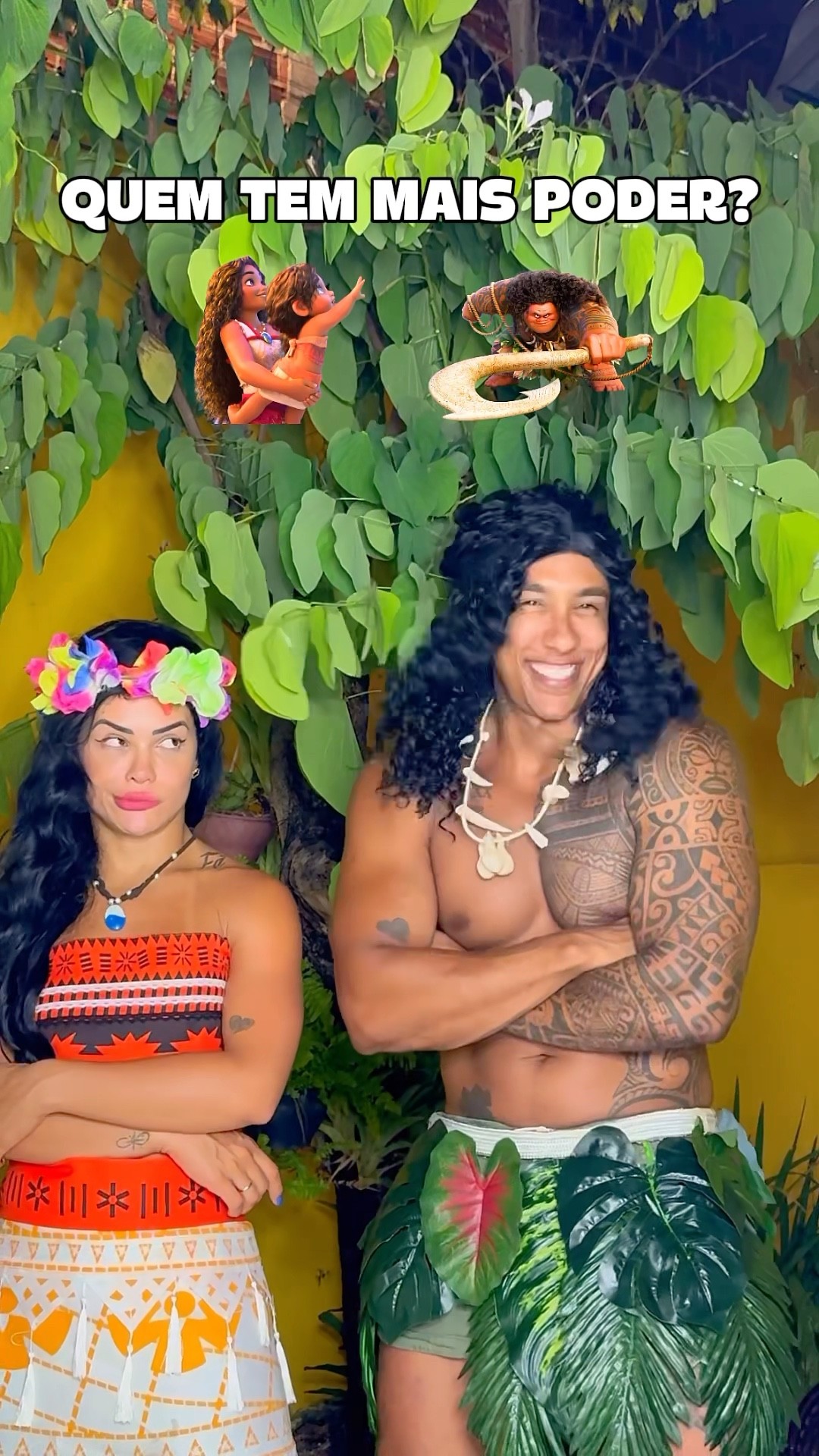 MOANA ou MAUI?​⁠@mayca.brasil #challenge #moana #maui #funnymemes #short #shorts