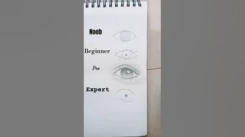 how to draw eyes (noob vs beginner vs pro vs expert)😂😅