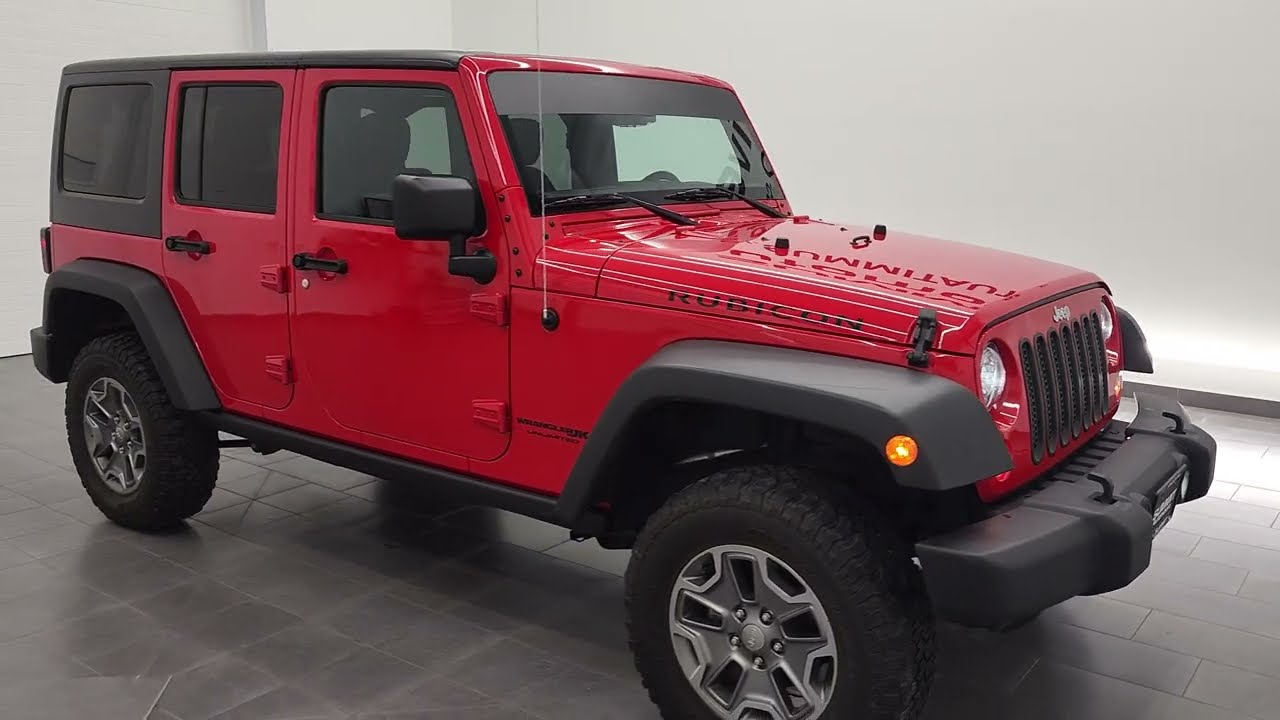 2017 Jeep Wrangler Rubicon Unlimited Firecracker Red JKUR