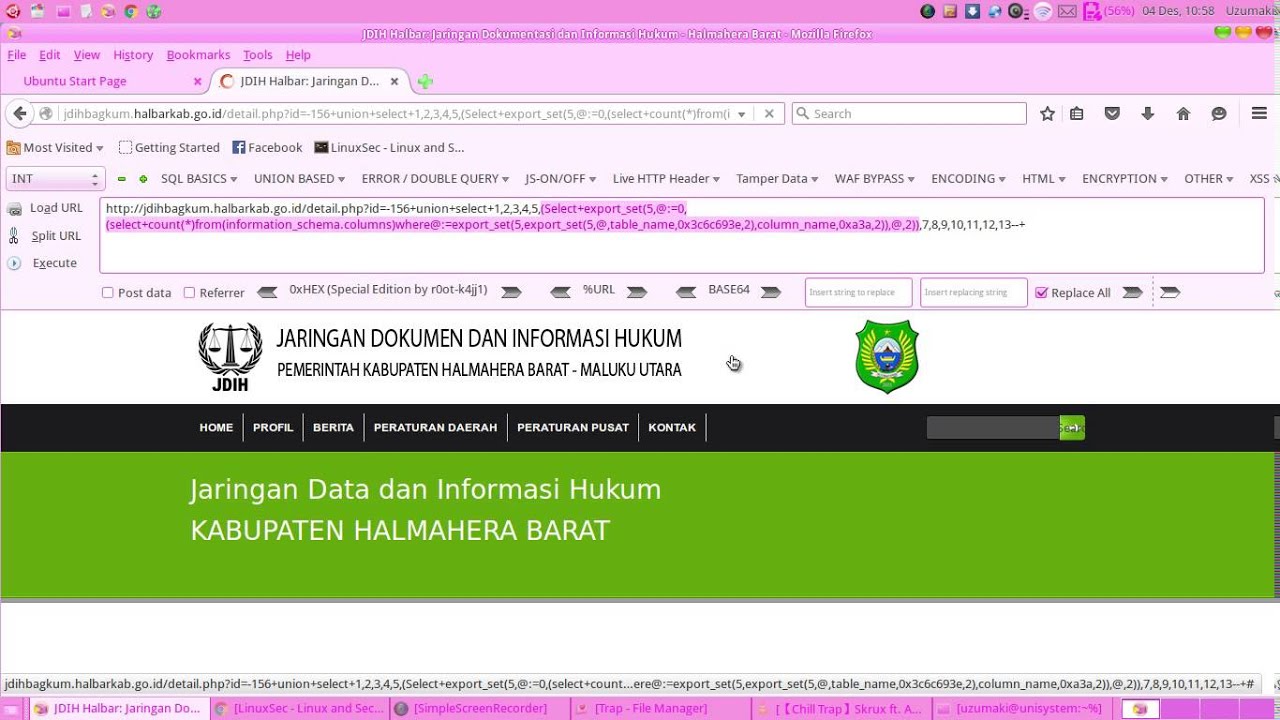 Union Based SQL Injection with Advanced HackBar - YouTube