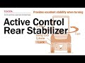 [TOYOTA SAS] Active Control Rear Stabilizer