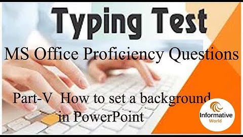 PPSC proficiency basic questions for MS Power Point