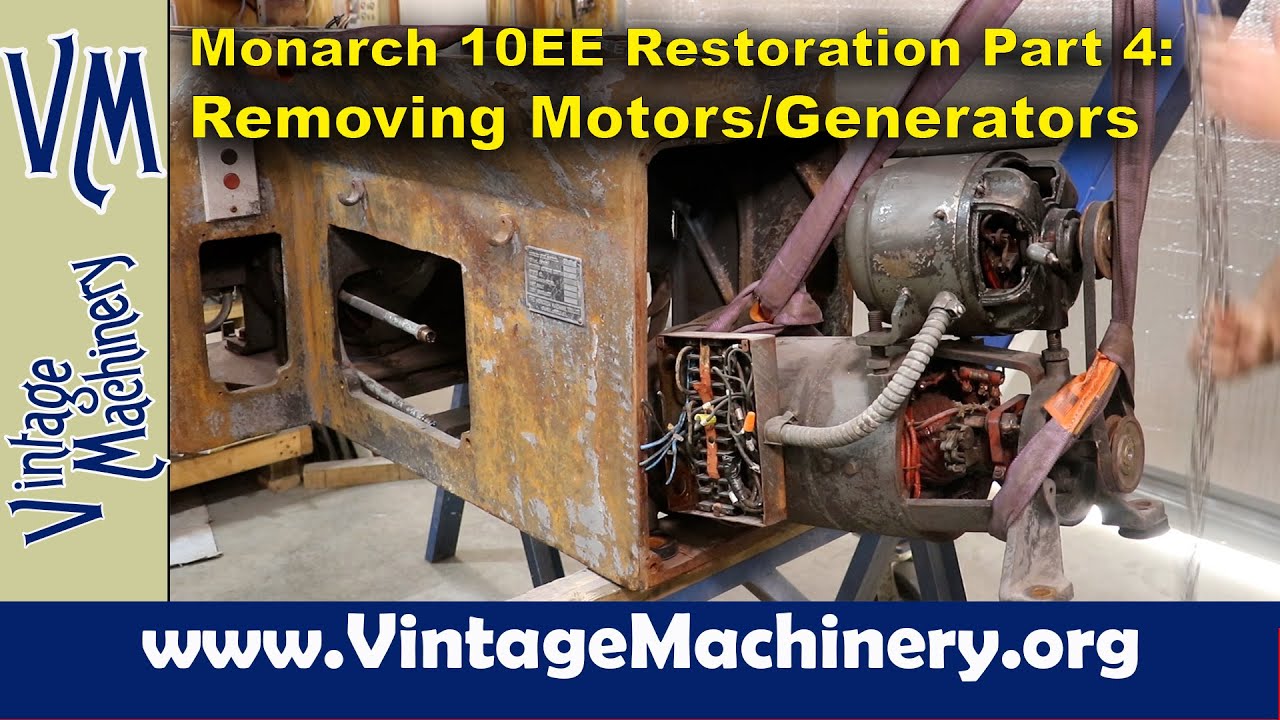 Monarch 10EE Lathe Restoration 4:  Removing the Motor Drive System