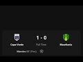 cape Verde vs Mauritania 1-0 football match results and goals highlights 💯