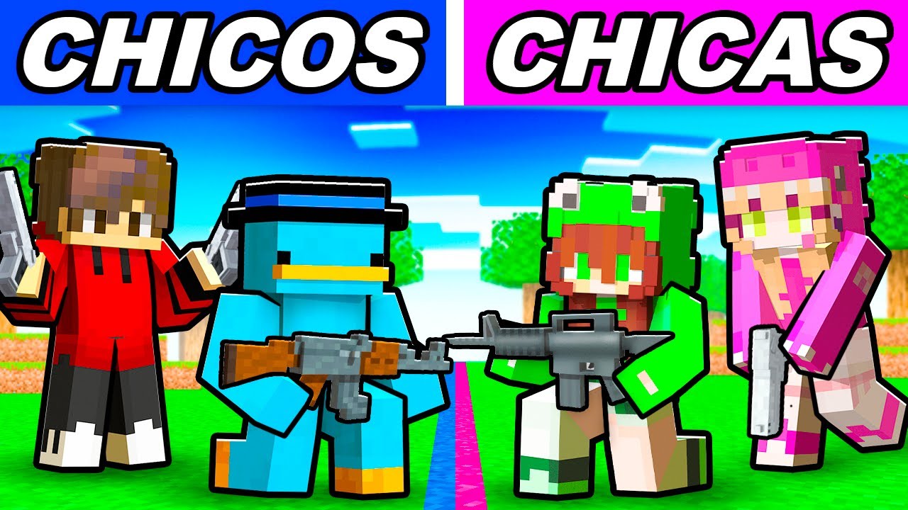 Minecraft Rivals CHICOS vs CHICAS en Minecraft Rivals! - YouTube