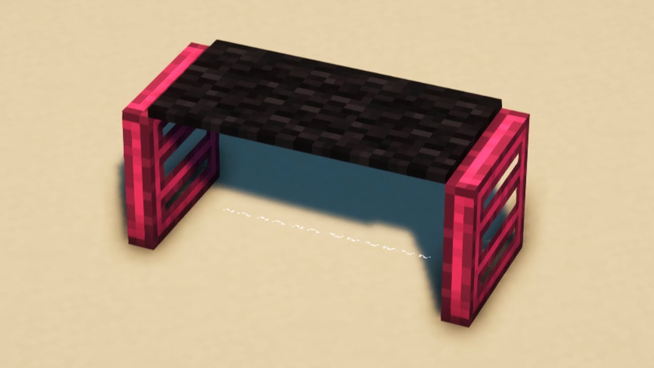 The Simplest Bench In Minecraft - YouTube