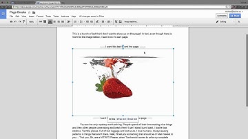 How Page Breaks work in Google Docs