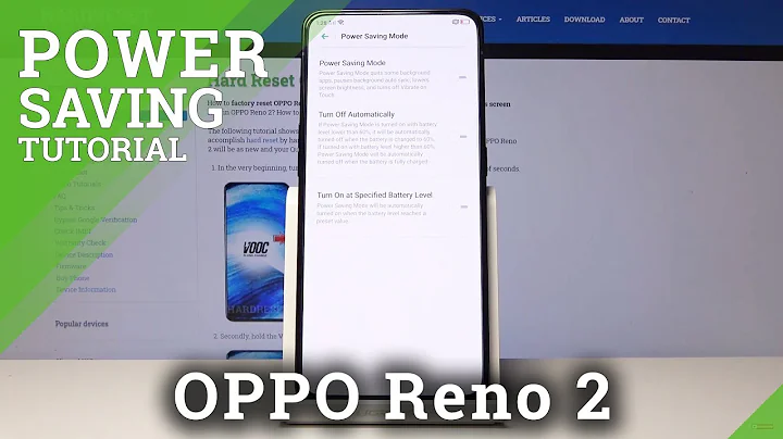 How to Enable Power Saving Mode in OPPO Reno 2 – Extend Battery Life
