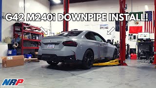 BMW M240i Active Autowerke Catted Downpipe Install!! (SOUND CLIPS)