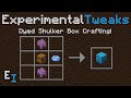 Directly Craft Dyed Shulker Boxes! - ExperimentalTweaks Data Pack for 1.16+