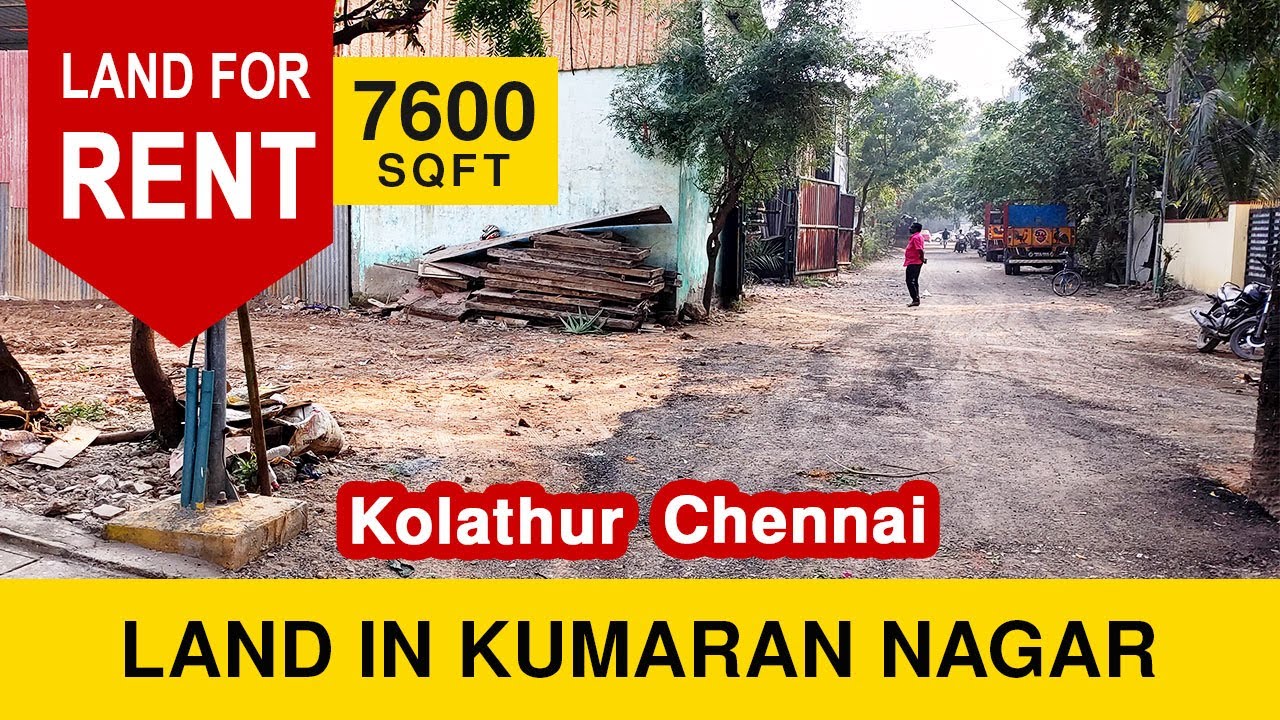 Kolathur land for rent 7600 sqft landforrent annapooranienterprises YouTube