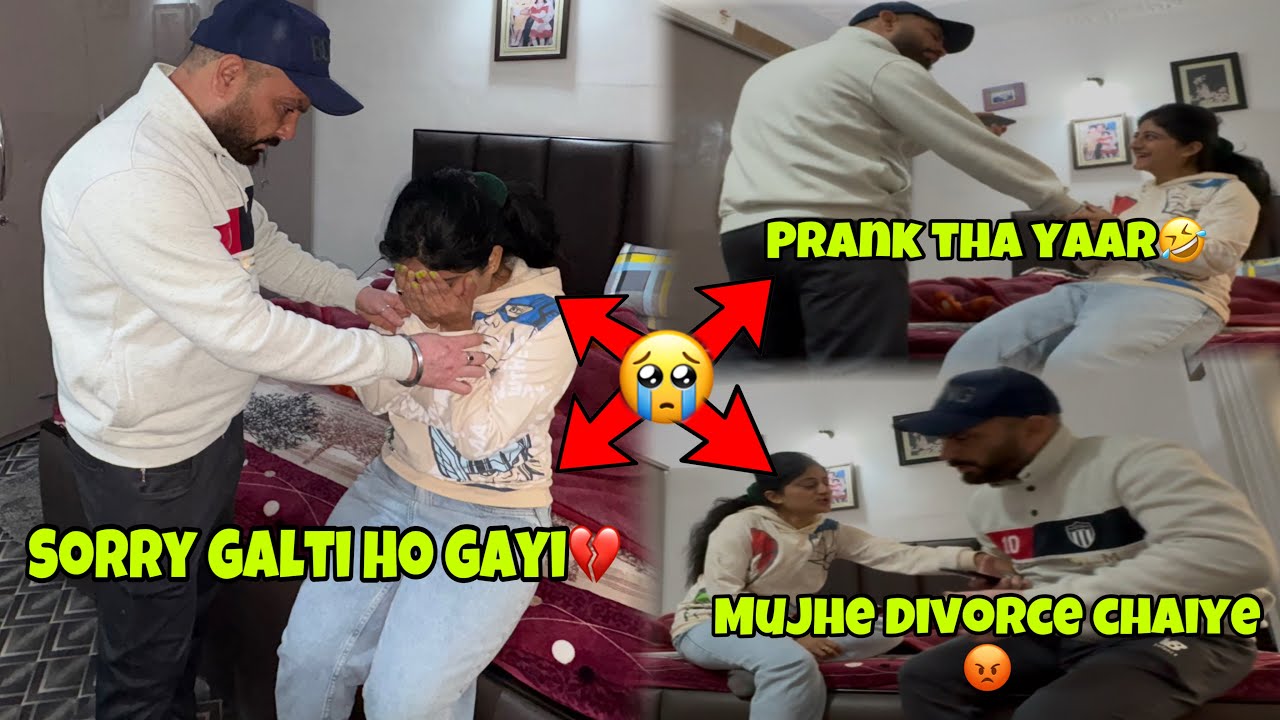 Divorce prank on Husband 🤣 || socha nahi tha yeh hoga 💔😭