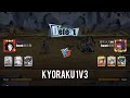 7* Kyoraku!1 vs 3 against 7* Halli/ 7*W Ichigo/7* Ulq (Bleach Immortal Soul: Kenpachi) 死神：羁绊之刃