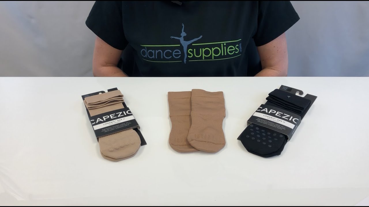 Capezio Women's Lifeknit Sox Ii Sock, Beige, M