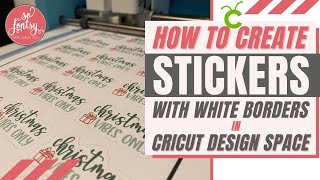How to Make Stickers with White Border or Offset in Cricut Design Space 😍 Full Tutorial