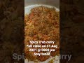 Spicy crab curry  easy recipe  polar man studio 