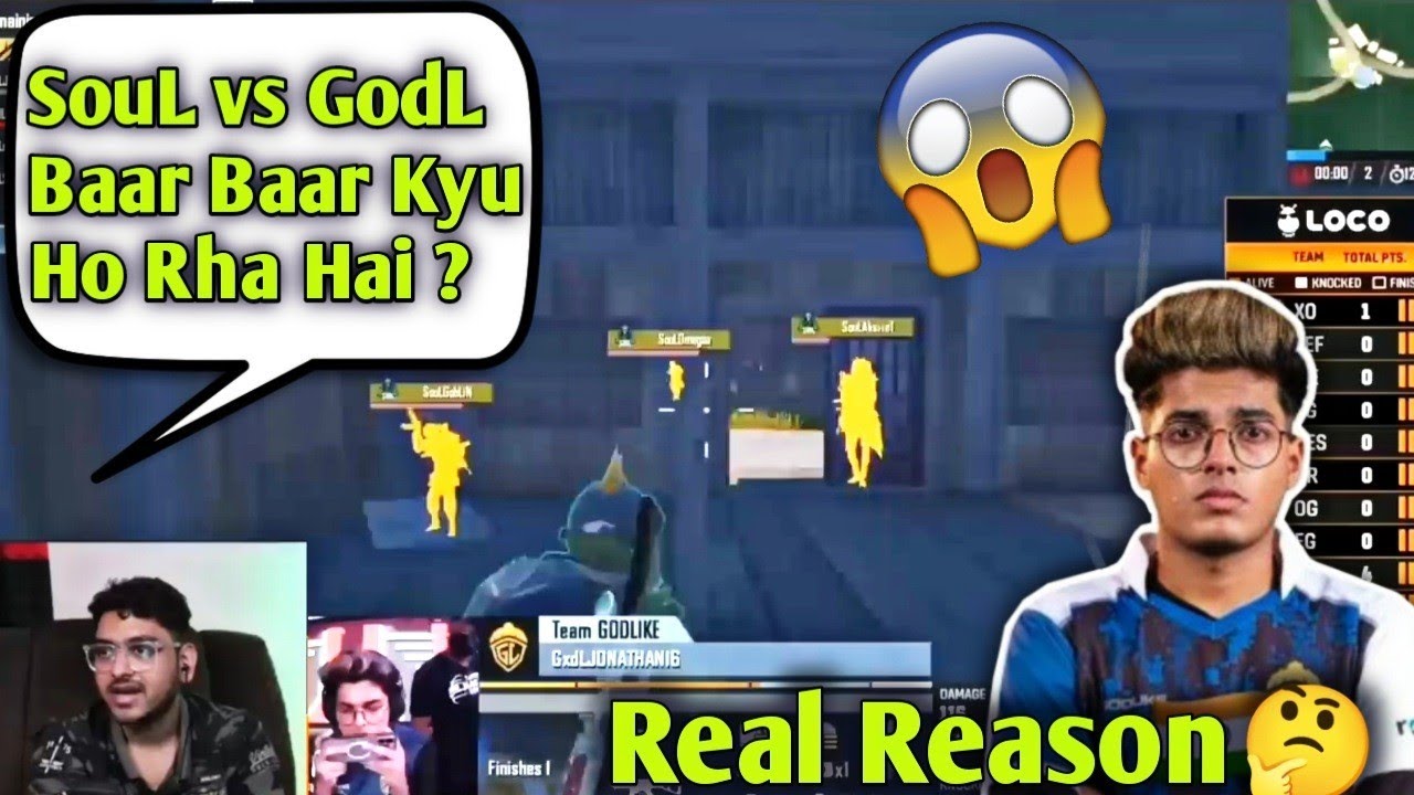Why SouL vs GodL Fight in Every Match🚀 Ft. @SoulAman | Nodwin lan event ...