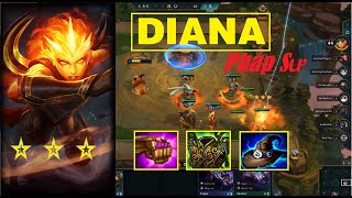 HOT - DIANA Pháp Sư 3 sao ⭐⭐⭐Giáo Án Mới gánh team cực mạnh ( DIANA Mage ) | Cao Thủ ĐTCL