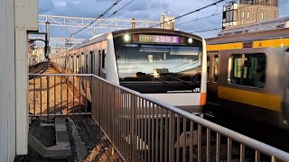 JR東日本中央快速線E233系T42編成通勤快速青梅行き阿佐ヶ谷駅通過(2023/5/12)