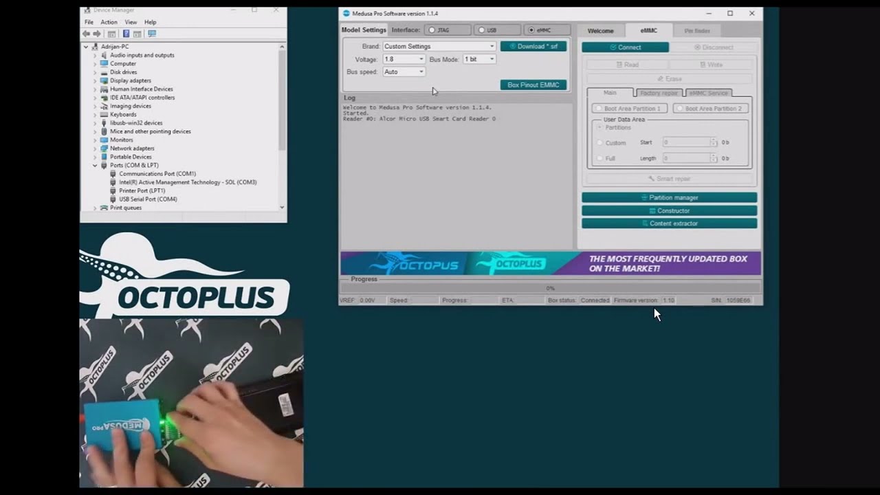 LG D631 Factory Repair  with Medusa pro II box