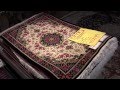 手織りペルシャ絨毯のご紹介、クムシルク100％の玄関マット